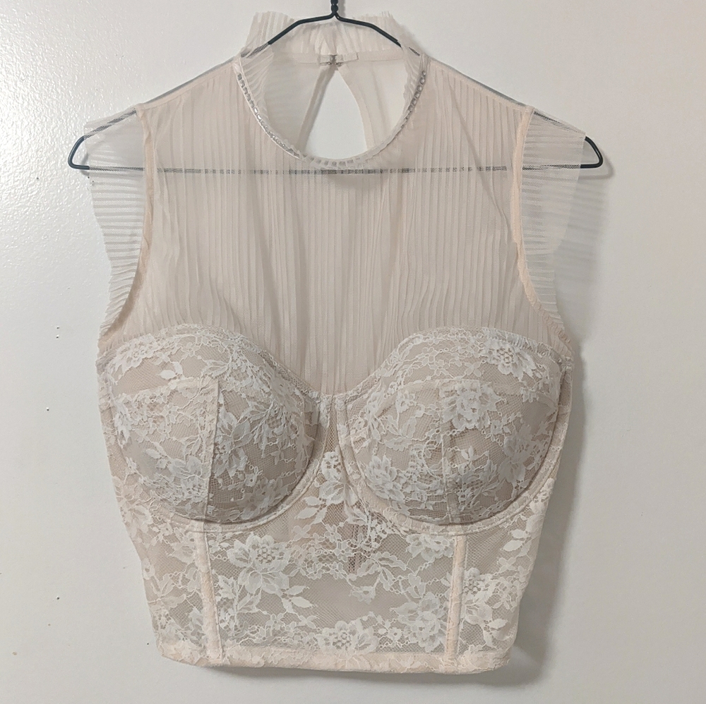 Victoria's Secret high neck corset bustier